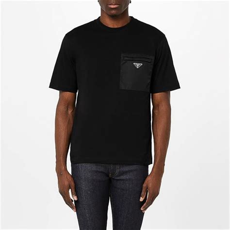 prada badge pocket t shirt|prada tops for men.